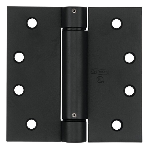 National Hardware National Hardware 4 in. W X 4 in. L Oil Rubbed Bronze Black Steel Spring Hinge 1 pk N350-793 - main